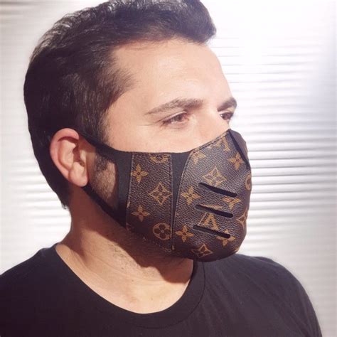 wearing a louis vuitton designer face mask|louis vuitton jason mask.